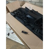 vidaXL Tuinkast met 4 schappen zwart