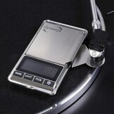Dynavox Elektronische geluidsarmweegschaal TW-4, bepalen en instellen van de steunkracht voor platenspeler pick-up, antimagnetische pad, hoge nauwkeurigheid zilver