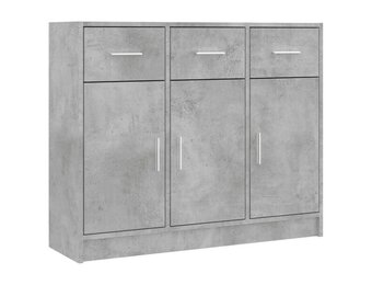 vidaXL Dressoir 91x28x75 cm bewerkt hout betongrijs