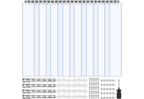 PVC Lamellengordijn Koelcel/Vriezer 122x213,4 cm - 34% Korting!
