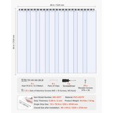PVC Lamellen Gordijn voor Koelcel Vriezer Magazijn Garage | 122x213,4 cm | 2 mm dik | 8 stroken | Transparant Waterdicht