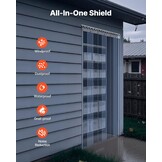 PVC Lamellen Gordijn voor Koelcel Vriezer Magazijn Garage | 122x213,4 cm | 2 mm dik | 8 stroken | Transparant Waterdicht
