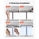 PVC Lamellen Gordijn voor Koelcel Vriezer Magazijn Garage | 122x213,4 cm | 2 mm dik | 8 stroken | Transparant Waterdicht