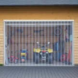 PVC Lamellen Gordijn voor Koelcel Vriezer Magazijn Garage | 122x213,4 cm | 2 mm dik | 8 stroken | Transparant Waterdicht