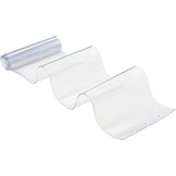 PVC Lamellen Gordijn voor Koelcel Vriezer Magazijn Garage | 122x213,4 cm | 2 mm dik | 8 stroken | Transparant Waterdicht