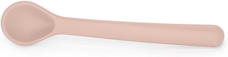 Suavinex, Siliconen servies, met zuignap, 4-delig, kom + bord + mok + lepel, antislip, stapelbaar, vaatwasmachinebestendig en magnetronbestendig. + 4 maanden. Roze