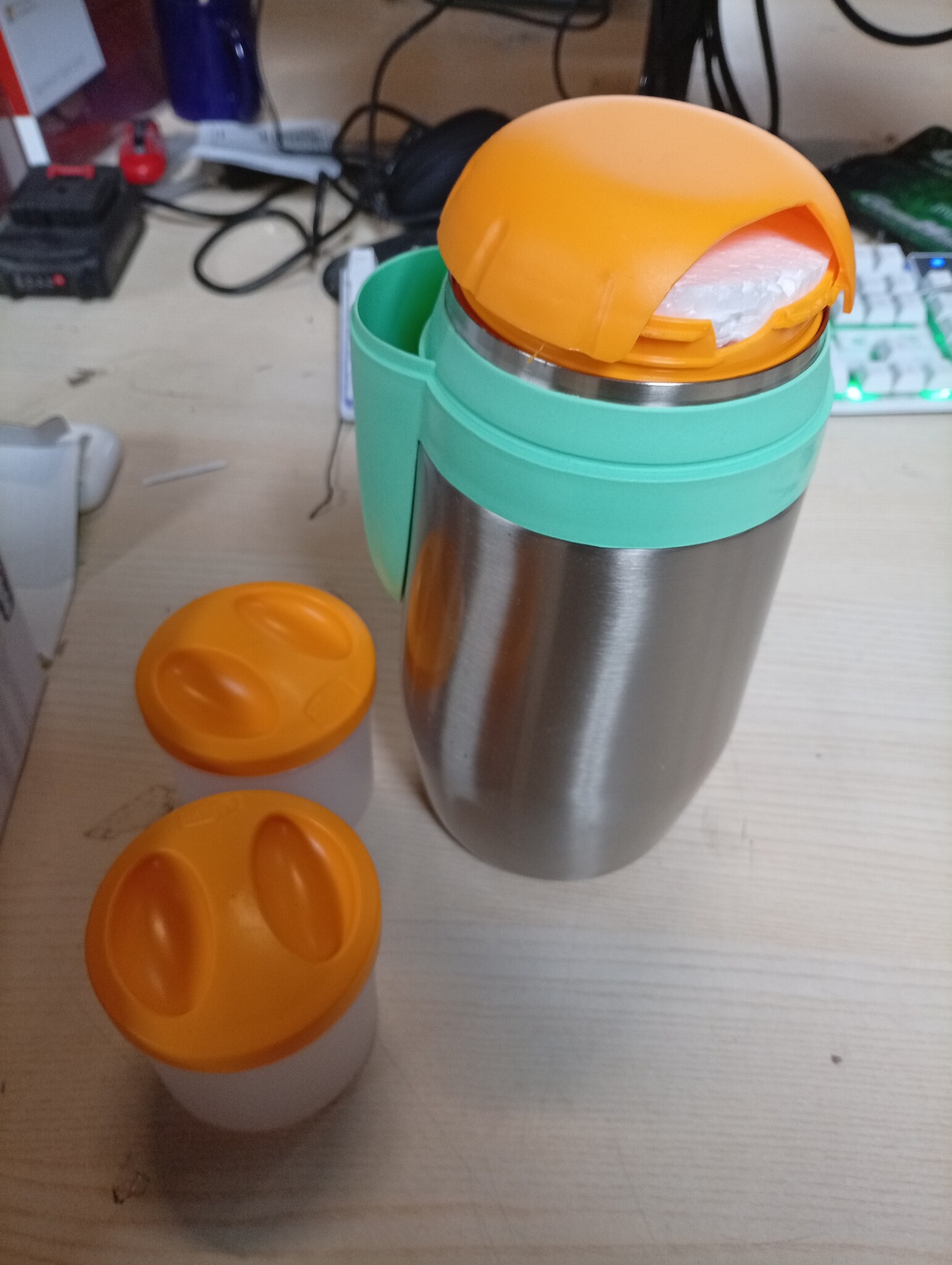 Thermosfles voor Babyvoeding - Roestvrijstaal - 5u Warm/Koud - 80% Korting