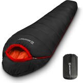 Bessport Slaapzak Mummy Zwart - 4 Seizoenen, Lichtgewicht & Wasbaar voor Backpacken en Outdoor