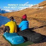 Bessport Slaapzak Mummy Zwart - 4 Seizoenen, Lichtgewicht & Wasbaar voor Backpacken en Outdoor