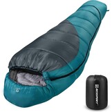 Bessport Slaapzak Mummy Zwart - 4 Seizoenen, Lichtgewicht & Wasbaar voor Backpacken en Outdoor