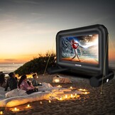 VEVOR Opblaasbare projectiebeamer/projectiescherm van pvc, 215,9 cm, 1080p, 4K, 3D, HDR, outdoor, indoor, draagbaar, projectorscherm 16: 9, voor thuisbioscoop, tuin, camping, vrijetijdsevenementen