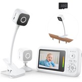 NUOTUN Babyfoon met camera met nachtzicht, temperatuuralarm en 2,4G draadloze verbindingstechnologie (62B-C)
