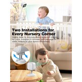 NUOTUN Babyfoon met camera met nachtzicht, temperatuuralarm en 2,4G draadloze verbindingstechnologie (62B-C)