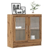 vidaXL Boekenkast 82,5x30,5x80 cm bewerkt hout artisanaal eikenkleurig