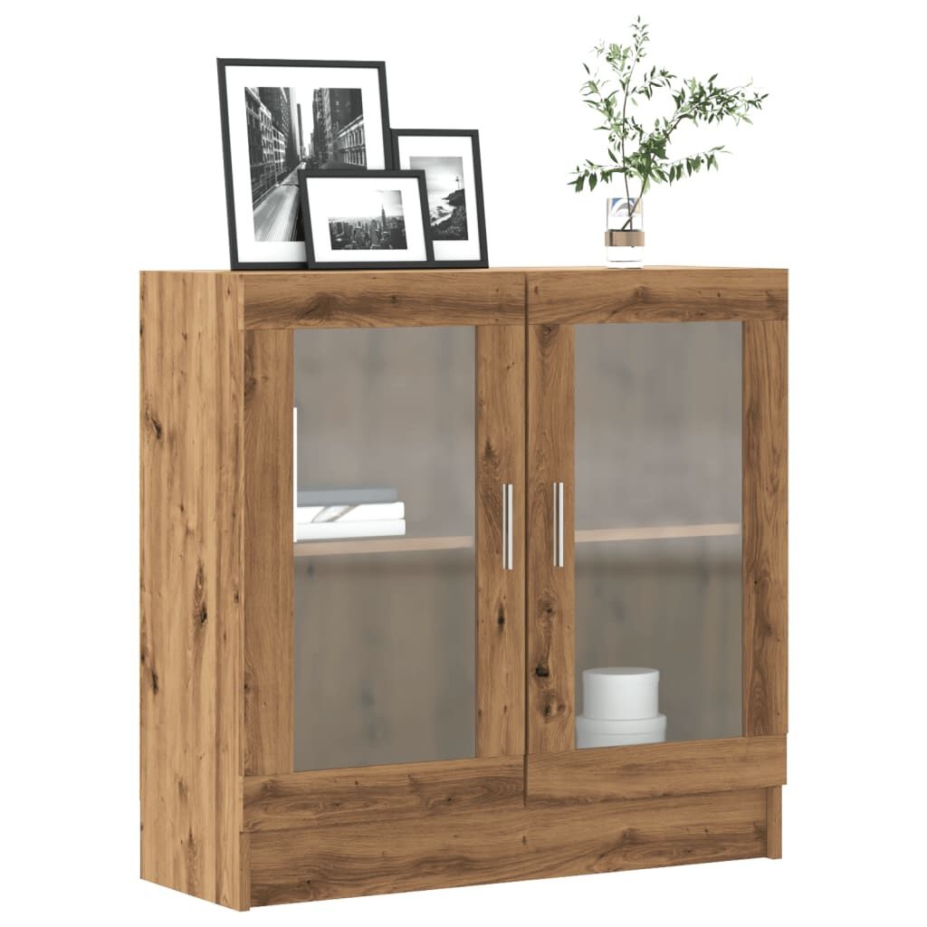 vidaXL Boekenkast 82,5x30,5x80 cm bewerkt hout artisanaal eikenkleurig