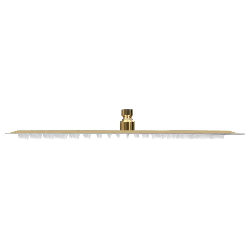 Vierkante RVS Regendouchekop 50x50cm Goudkleurig - 34% Korting