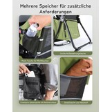 besrey Kraxe kinderdrager met opbergtas, draagbare kinderstoel voor op reis, Kraxe rugdrager om te wandelen voor 6-36 maanden, draagstoel tot 18 kg, inklapbaar (legergroen)