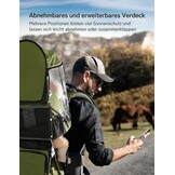 besrey Kraxe kinderdrager met opbergtas, draagbare kinderstoel voor op reis, Kraxe rugdrager om te wandelen voor 6-36 maanden, draagstoel tot 18 kg, inklapbaar (legergroen)