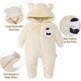 JiAmy Baby Fleece Snowsuit met Capuchon Geel 12-18 Maanden