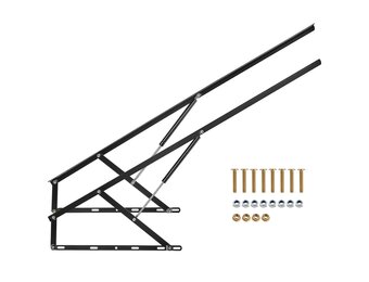 VEVOR Bedhefmechanisme, compatibele bedmaat 150 x 200 cm, robuuste bedhouder met pneumatische hendel, belasting 120 kg, scharnieren voor kofferbak, opvouwbaar wandbed voor logeerkamer