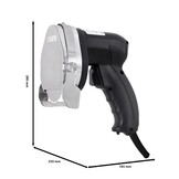 Saro 418-1020 ED 100 elektrisch professioneel snijmes voor döner kebab en gyros, zwart/Edelstahl