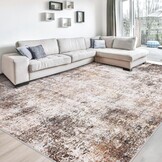 Bruine Klassieke Woonkamer Vloerkleed 230 x 160 cm