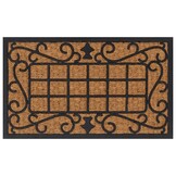 vidaXL Deurmat rechthoekig 45x75 cm rubber en kokosvezel
