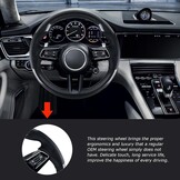 Carbon Fiber Stuurwiel met Geperforeerd Leder voor Porsche 911, Panamera, Cayenne, Macan en 718