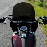 TCMT Voorste Kuip met 15 inch Windscherm in Glanzend Zwart (Smoke Scherm) voor Harley Dyna