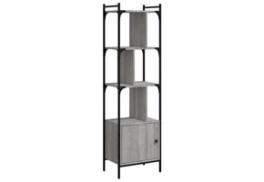 vidaXL Boekenkast met deur - Grijs Sonoma Eiken (44,5x30x154,5 cm)