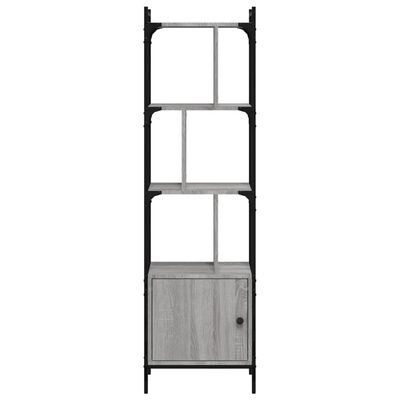 vidaXL Boekenkast met deur 44,5x30x154,5 cm hout grijs sonoma eiken