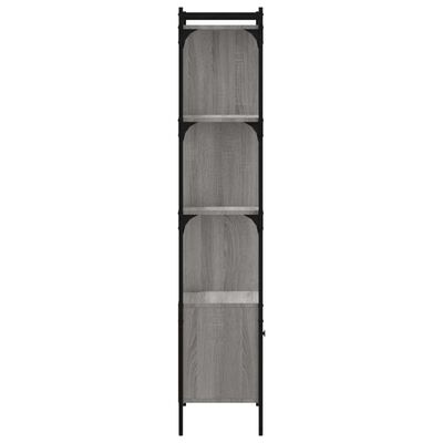 vidaXL Boekenkast met deur 44,5x30x154,5 cm hout grijs sonoma eiken
