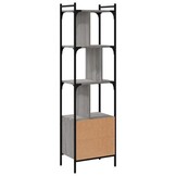 vidaXL Boekenkast met deur 44,5x30x154,5 cm hout grijs sonoma eiken