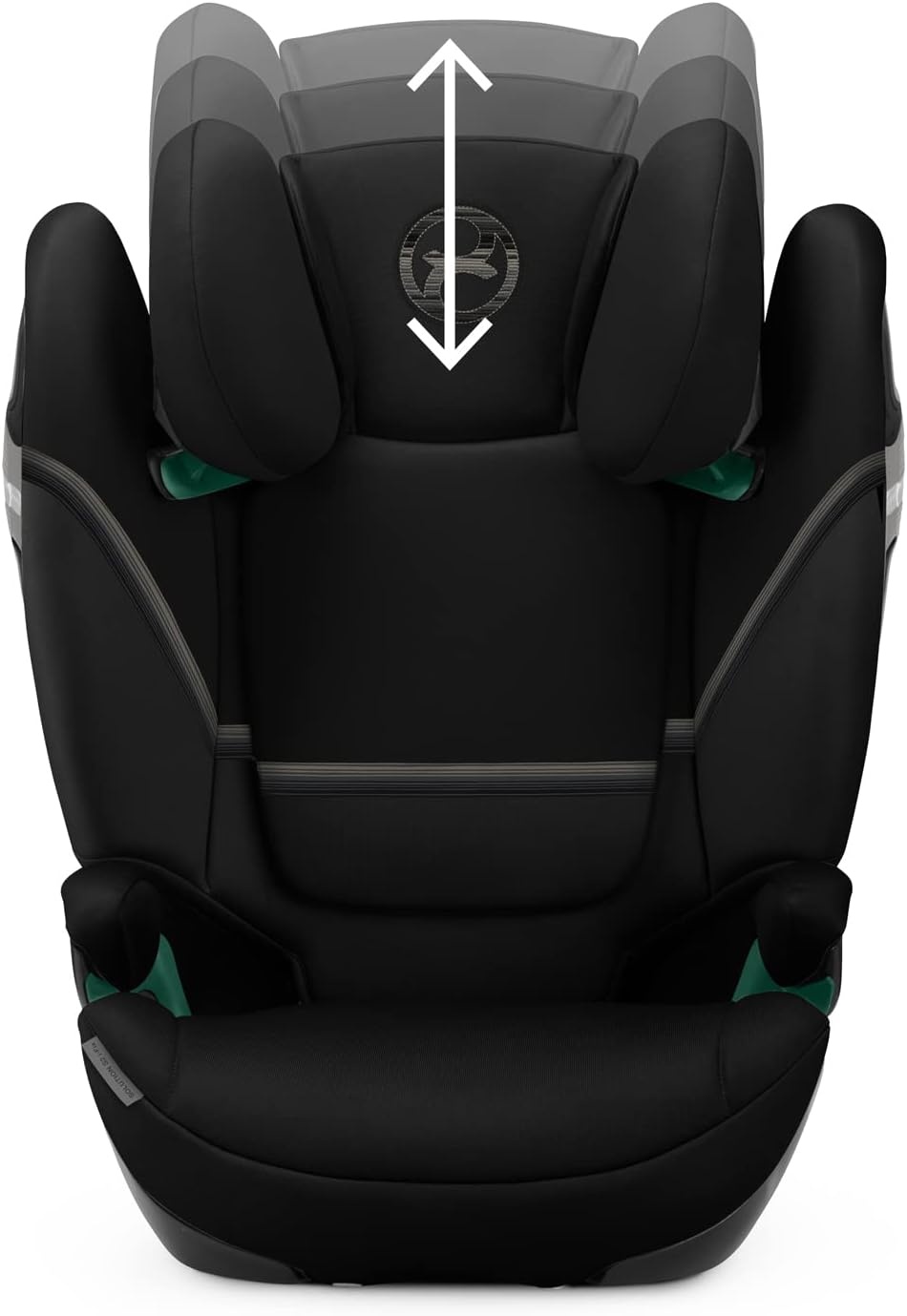 Cybex Gouden kinderzitje Solution S2 i-Fix, voor auto's met en zonder ISOFIX, 100 - 150 cm, van ongeveer 3 tot 12 jaar (15 - 50 kg), Moon Black