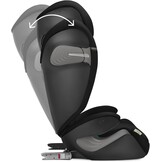 Cybex Gouden kinderzitje Solution S2 i-Fix, voor auto's met en zonder ISOFIX, 100 - 150 cm, van ongeveer 3 tot 12 jaar (15 - 50 kg), Moon Black