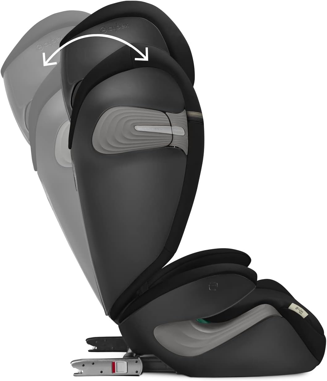 Cybex Gouden kinderzitje Solution S2 i-Fix, voor auto's met en zonder ISOFIX, 100 - 150 cm, van ongeveer 3 tot 12 jaar (15 - 50 kg), Moon Black