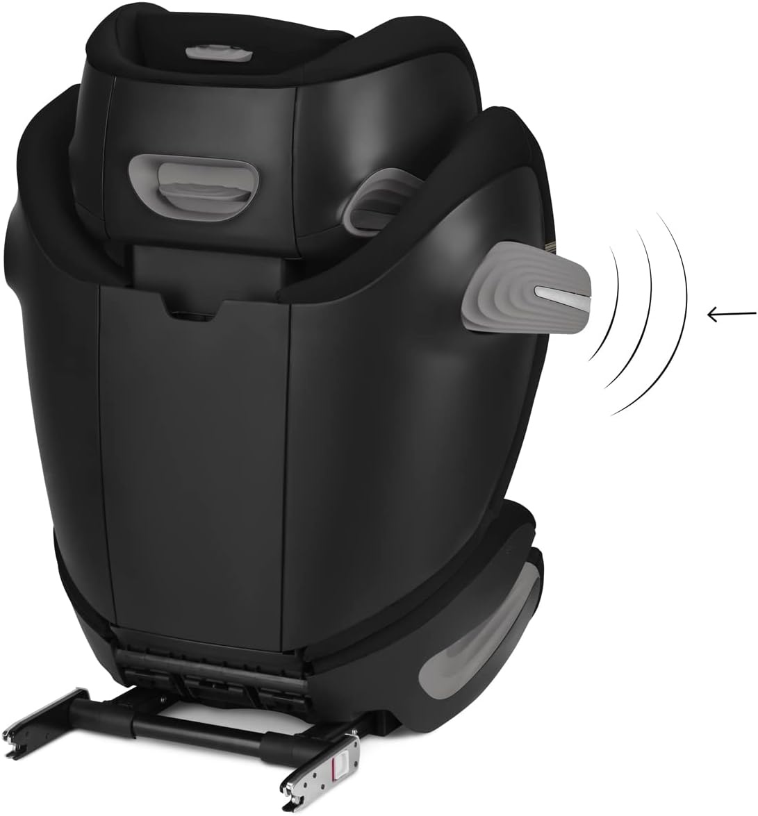 Cybex Gouden kinderzitje Solution S2 i-Fix, voor auto's met en zonder ISOFIX, 100 - 150 cm, van ongeveer 3 tot 12 jaar (15 - 50 kg), Moon Black