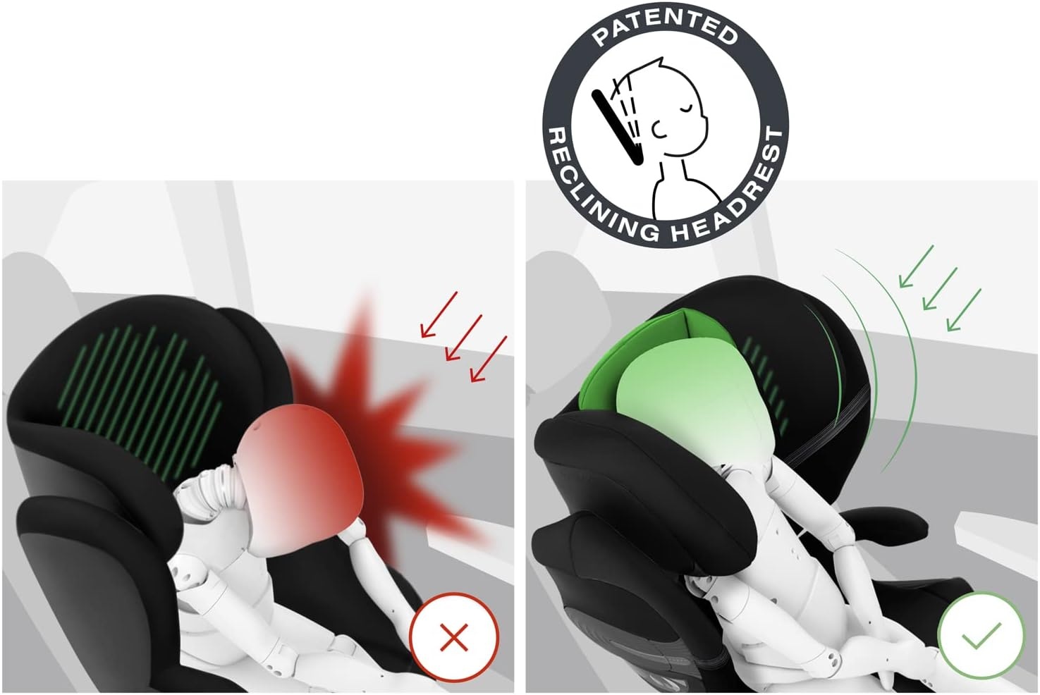 Cybex Gouden kinderzitje Solution S2 i-Fix, voor auto's met en zonder ISOFIX, 100 - 150 cm, van ongeveer 3 tot 12 jaar (15 - 50 kg), Moon Black