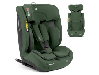 KikkaBoo i-Size i-FLIT Autostoeltje 76-150 cm - Militairgroen