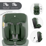 KikkaBoo i-Size i-FLIT Autostoeltje 76-150 cm - Militairgroen