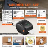 Thermische Etikettenprinter 300 DPI - Bluetooth & USB - 54% Korting!