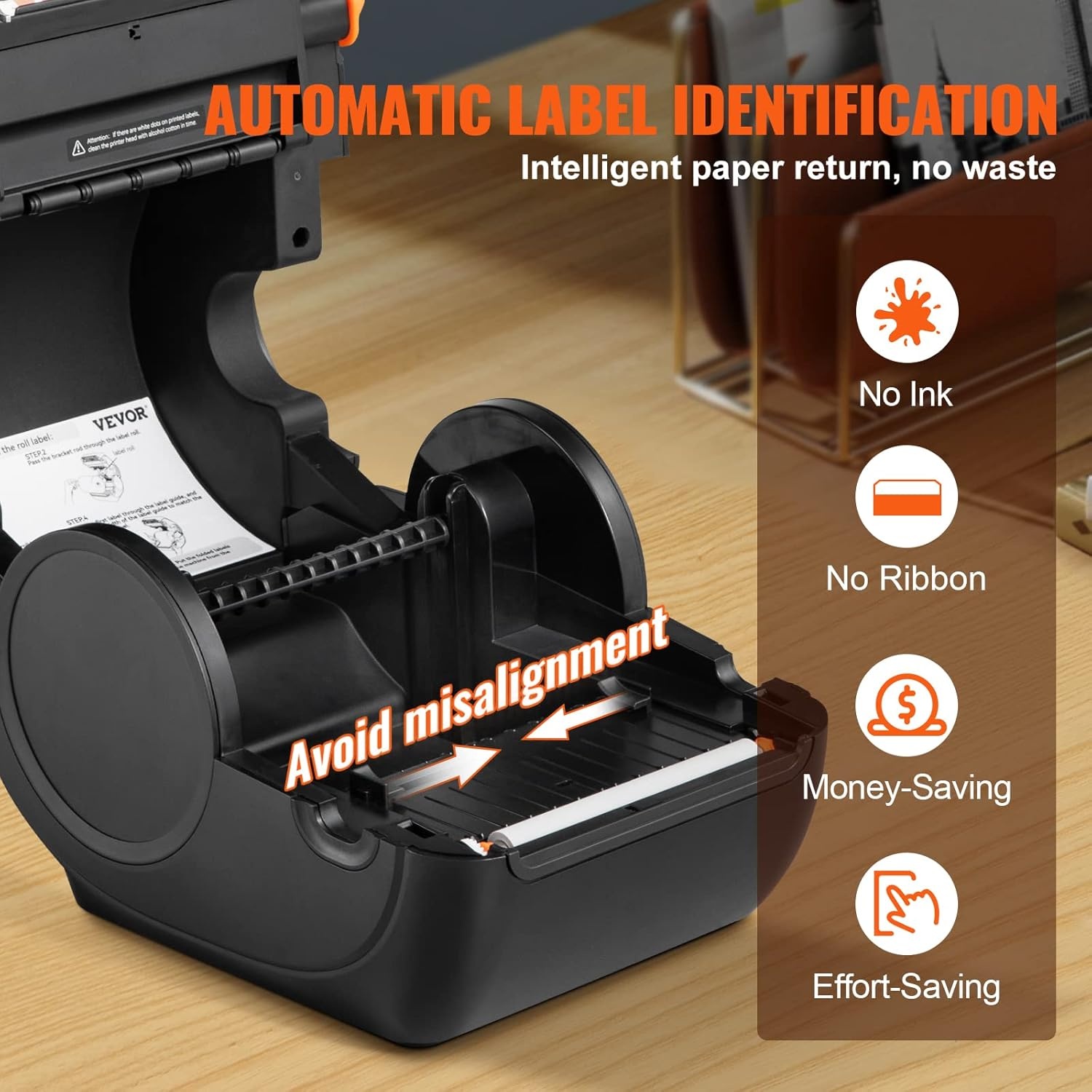 Thermische Etikettenprinter 300 DPI - Bluetooth & USB - 54% Korting!