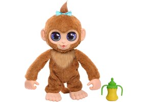 Interactieve Aap Peanut 38cm met Geluid - 75% Korting!