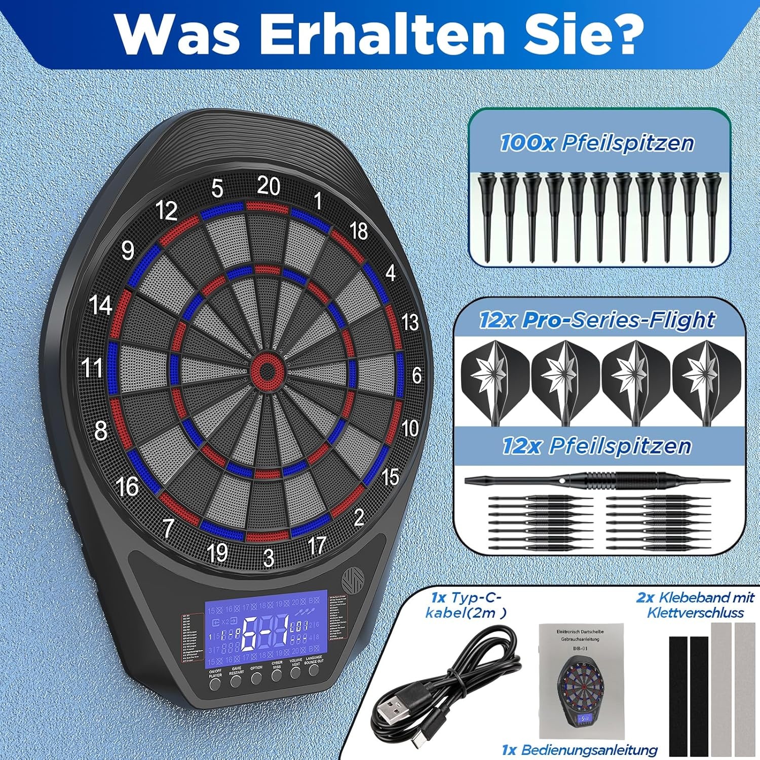 Elektronisch Dartbord met 34 Spellen & 72 Varianten | 29% Korting