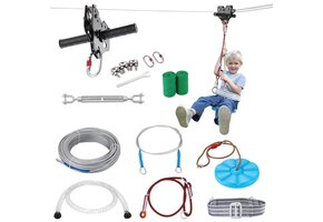 Zipline Set 18,3m - Veilig Buitenplezier voor Iedereen (59% Korting!)