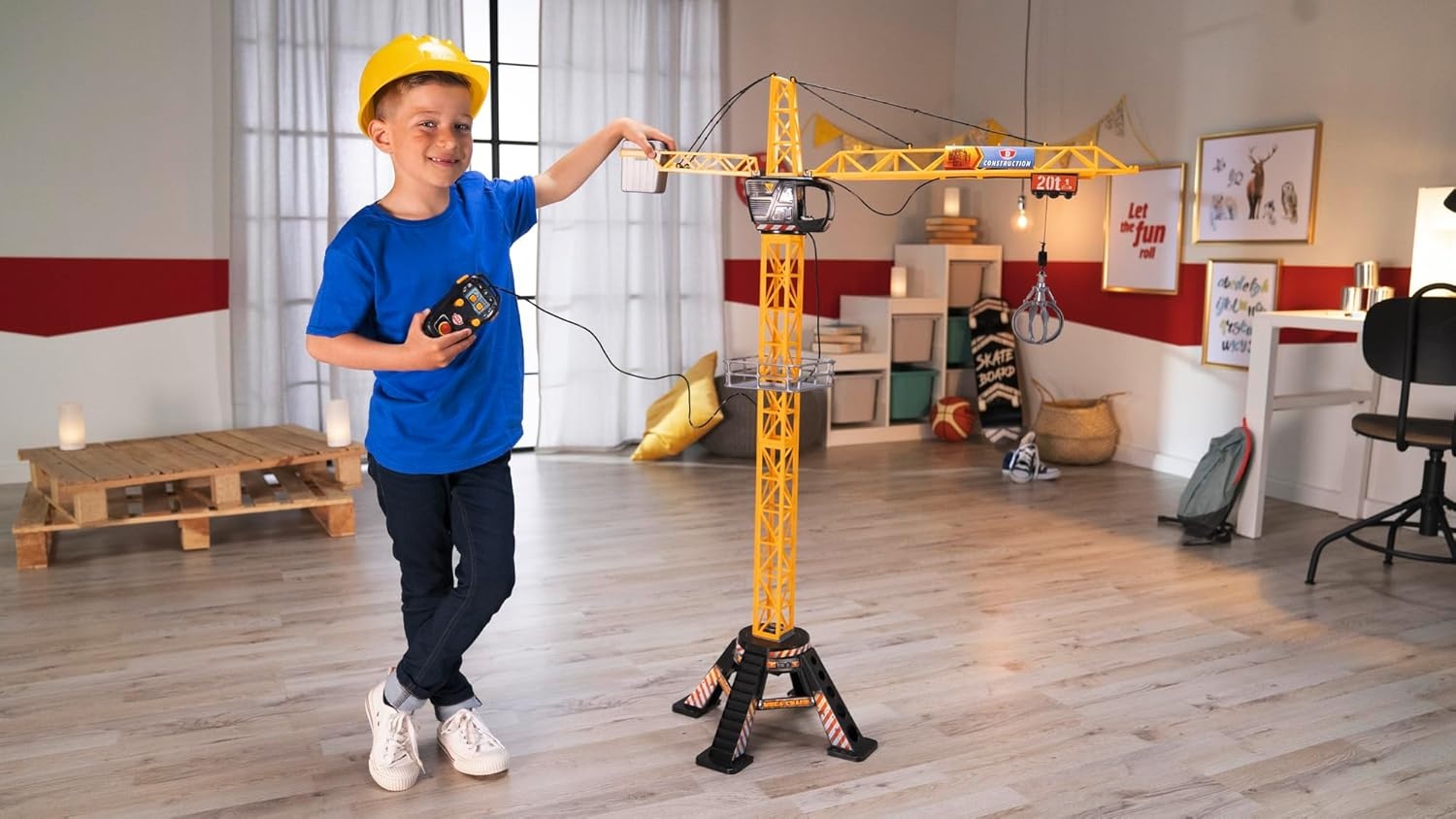 XL Speelgoedkraan 120cm met Afstandsbediening & Lier - 33% Korting
