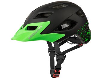 Kinder BMX/Skaterhelm - Verstelbaar 50-57cm - Zwart - Met Korting