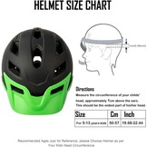 Kinder BMX/Skaterhelm - Verstelbaar 50-57cm - Zwart - Met Korting