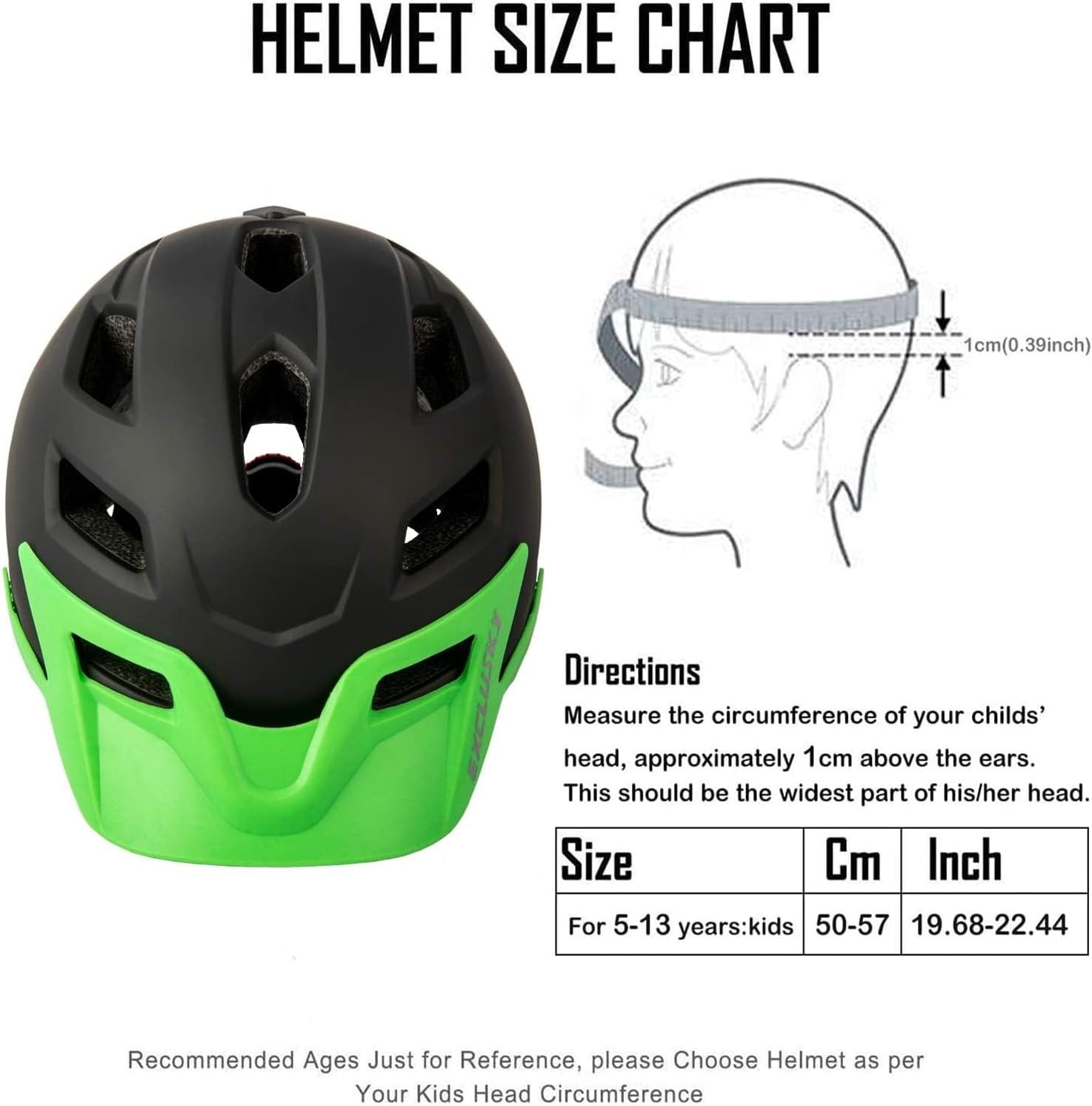 Kinder BMX/Skaterhelm - Verstelbaar 50-57cm - Zwart - Met Korting