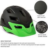 Kinder BMX/Skaterhelm - Verstelbaar 50-57cm - Zwart - Met Korting
